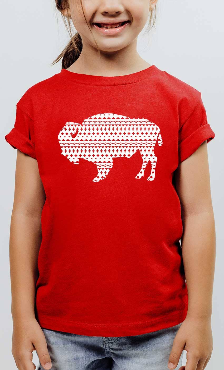 Aztec Buffalo Western Kids Graphic Tee
