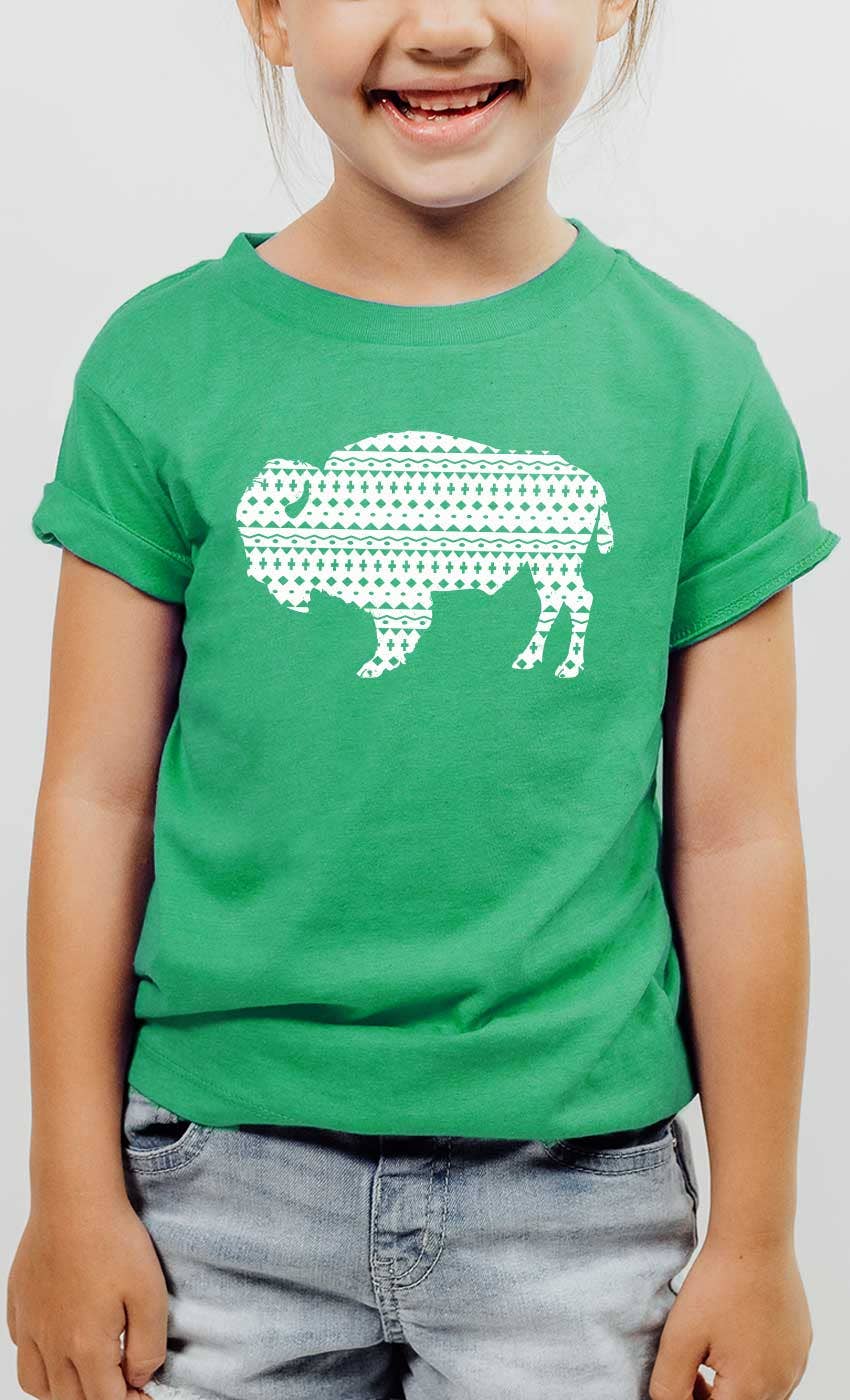 Aztec Buffalo Western Kids Graphic Tee