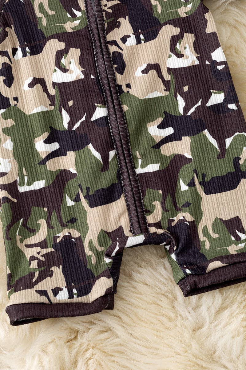 Camouflage Printed Baby Romper