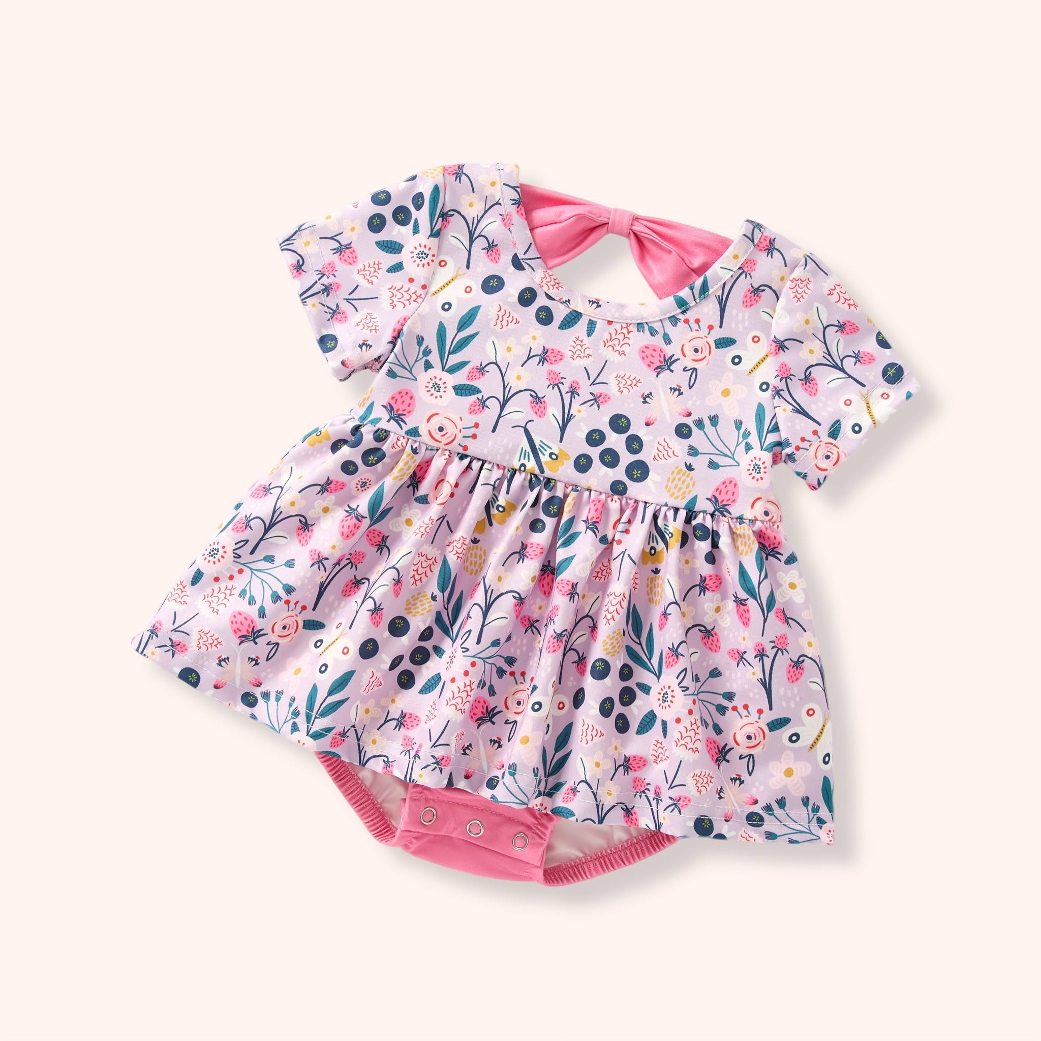 Blueberry Breeze Girl Infant Romper