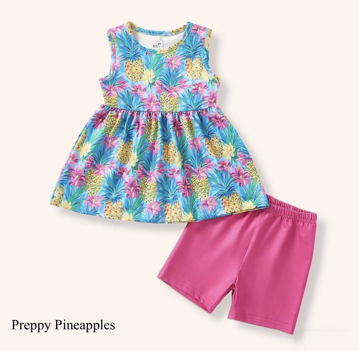 Preppy Pineapples 2 Piece Set